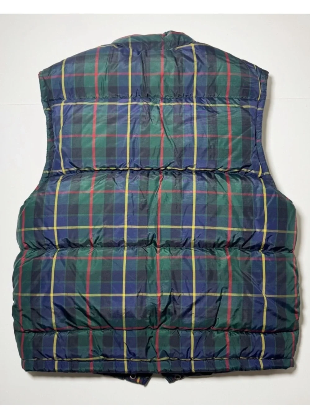Banana Republic Vintage Plaid Puffer Vest